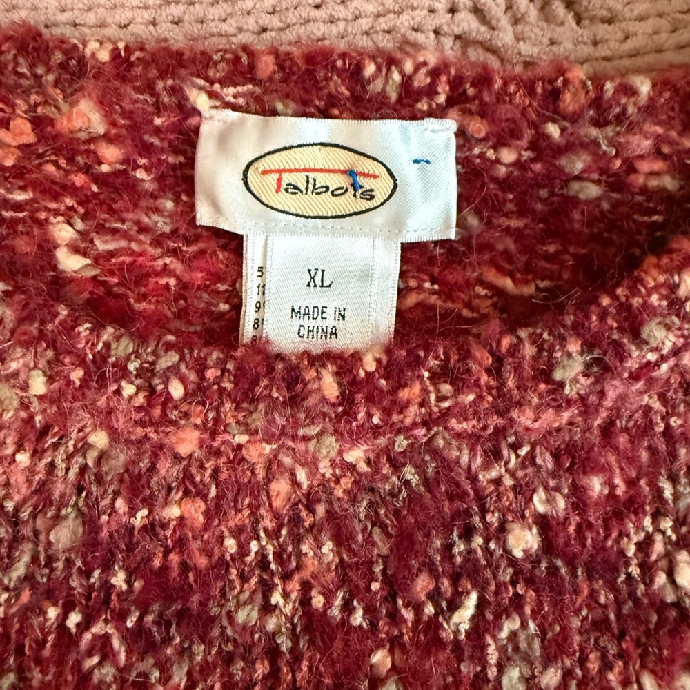 Talbots Women's Red Sweater